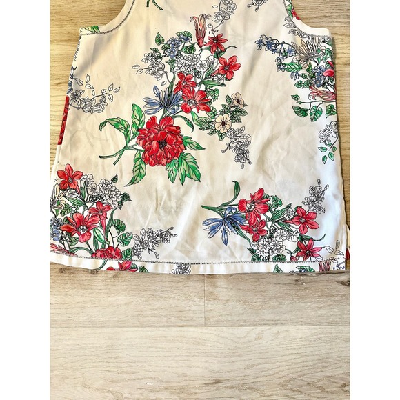 Ann Taylor Petite Floral sleeveless top size Large - Picture 6 of 6